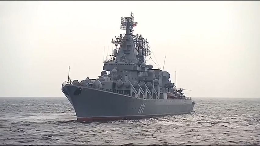 Video: Potopený ruský křižník. Trefili ho už Gruzínci, Ukrajinu trápil roky